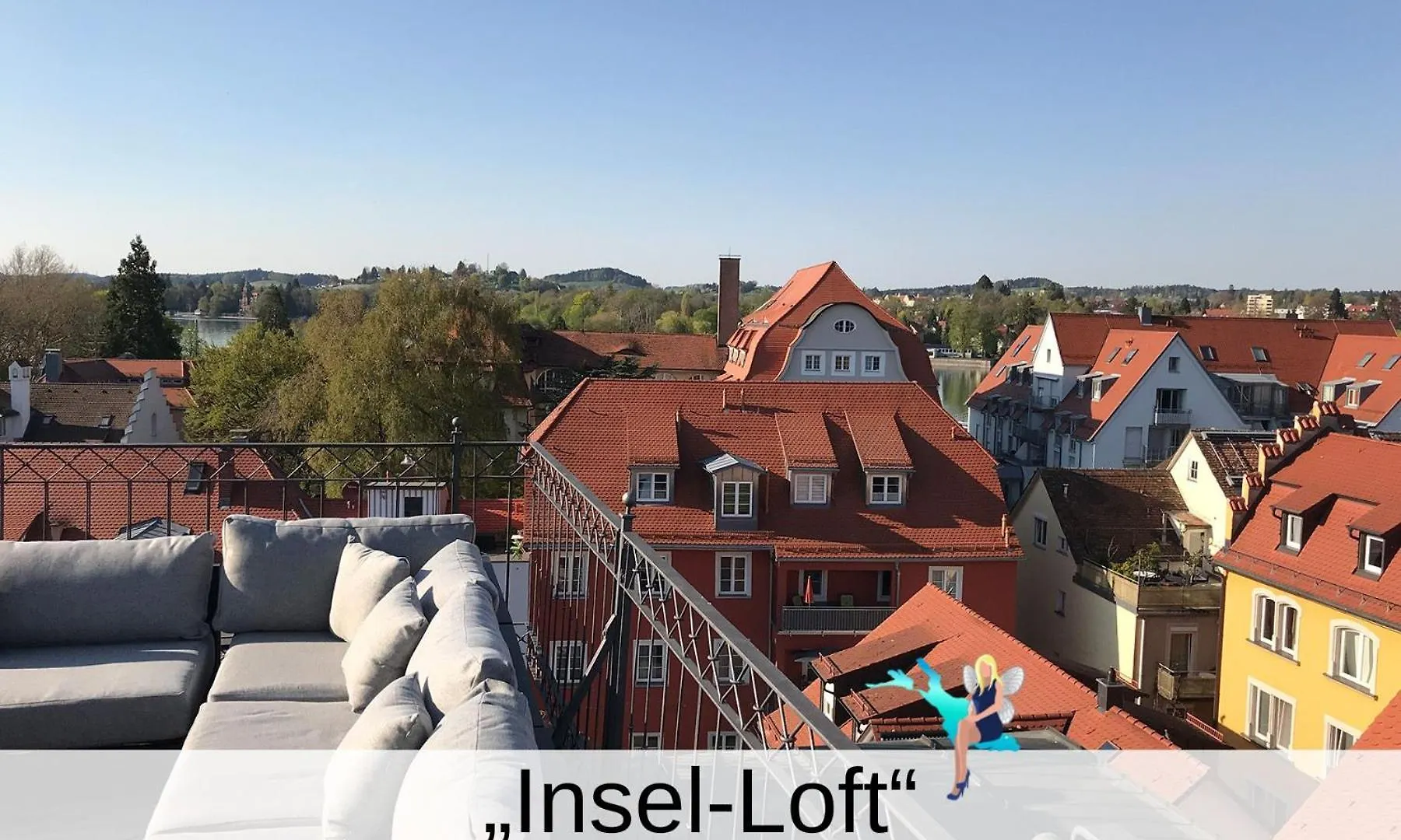 Ferienwohnung Insel-Loft - Maisonette Auf Der Insel, Exklusiv Mit Dachterrasse Lindau