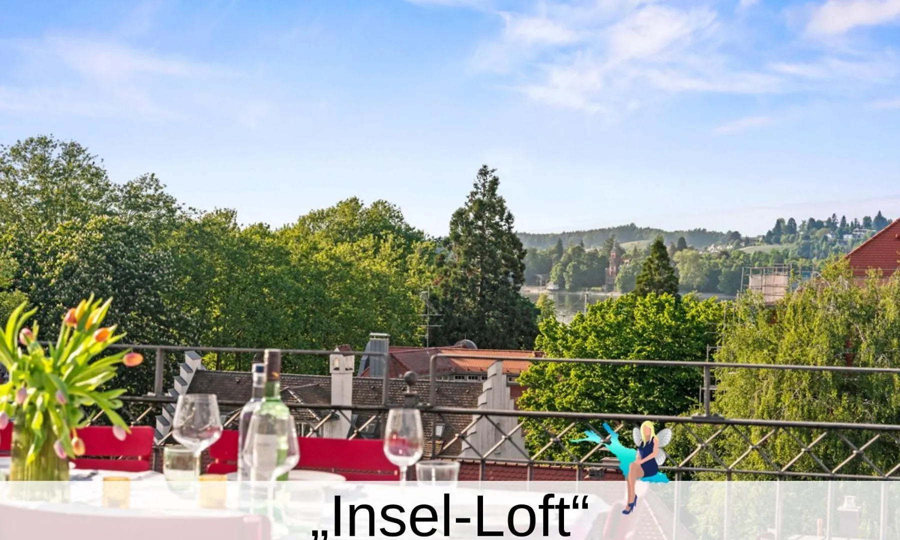 Ferienwohnung Insel-Loft - Maisonette Auf Der Insel, Exklusiv Mit Dachterrasse Lindau